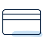 Credit card icon.